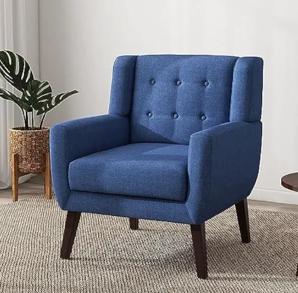Tufted armchair source photo